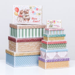 Набор коробок 10 в 1 Исполнения желаний, 30 х 19 х 11,5 - 12 х 6,5 х 4 см - UPAK LAND фото 2