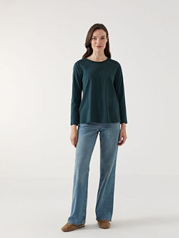 Bisiklet Yaka Nak??l? Kad?n Bluz