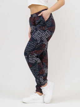 905 Брюки "Темно-синий/коралл"