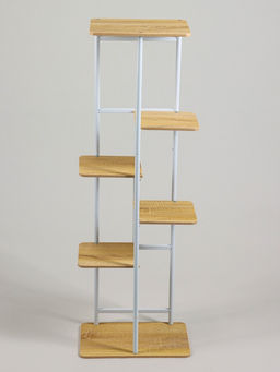 Подставка для цветов Greengo, 6 полок, 36×23×106 см, напольная, каркас металл, полки МДФ, белая