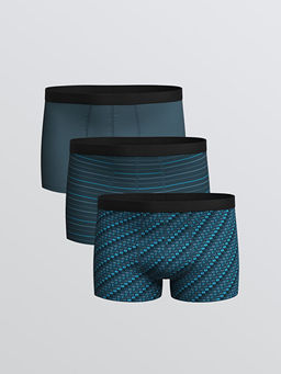 Standart Kal?p Pamuklu Esnek Erkek Boxer 3l?
