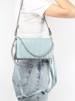 Сумка женская искусственная кожа UMUP-2023-076, 1отд, плечевой ремень, голубой SALE 258663 - Adelia фото 8