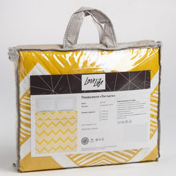 Покрывало LoveLife 1,5 сп Зигзаги цв. желтый, 150*2105см, микрофайбер, 100% п/э  фото 4