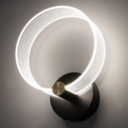 Бра «Кворум» LED 8 Вт 3000-6000К черный 25×20×6 см