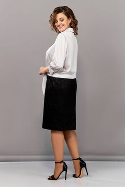 Блуза Olga Style С878 светло-серый