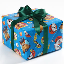 Цена за 10 шт. Бумага упаковочная глянцевая, Щенячий патруль, 70×100 см