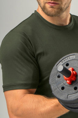 Мужская спортивная футболка в рубчик Happyfox