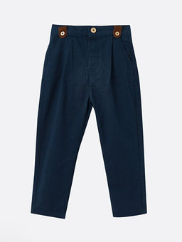 Beli Lastikli Basic Gabardin Erkek Bebek Pantolon