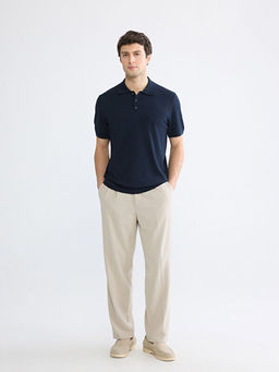 Polo Yaka Erkek Triko Kazak