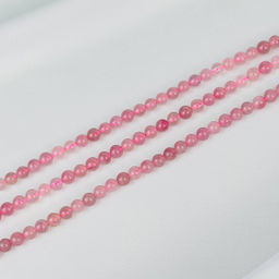Бусины для украшений из мадагаскарского Розового кварца 39 см