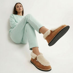 Тапочки-мокасины арт. М16/02-01 Замша - Altro фото 2