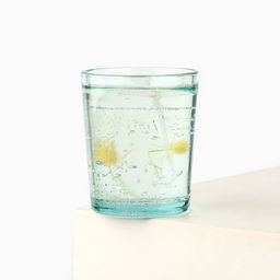 Свеча новогодняя гелевая «Цветочная», с декором внутри, 5×6 см