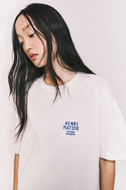 Camiseta oversize con motivo estampado - H&m фото 9