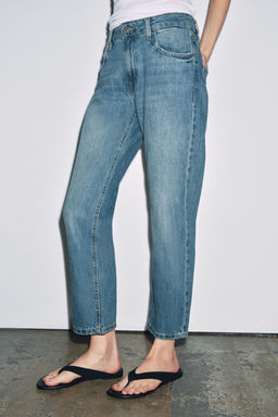 JEANS ZW COLLECTION CIGARRETE TIRO MEDIO / Azul medio - Zara фото 9