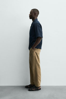 COTTON/LINEN POLO SHIRT