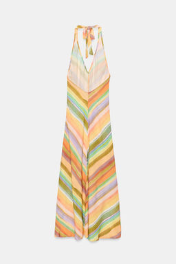 VESTIDO LARGO RAYAS / Multicolor - Zara фото 9