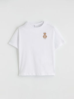 Bisiklet Yaka Bask?l? K?z ?ocuk ?ortlu Pijama Tak?m?