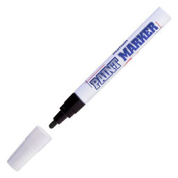 Маркер-краска MunHwa Paint Marker 4 мм черный, круглый наконечник