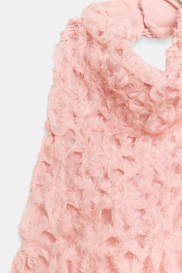 TOP CUELLO HALTER ASIM?TRICO / Blanco / Rosa - Zara фото 8
