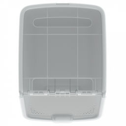 Контейнер для продуктов 10,5л, 33,7х23,8х21,7см, откидная крышка с отверстиями, полипропилен, серый (Россия) - Домашняя мода фото 8