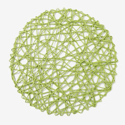 Салфетка сервировочная «Доляна. Трава», зелёная, d=38 см