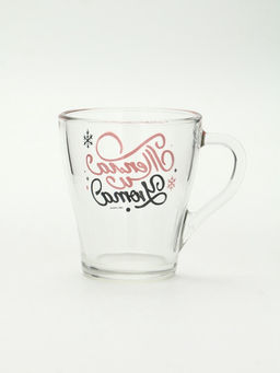 Кружки стеклянные новогодние «Персонажи», набор 2 шт. по 300 мл