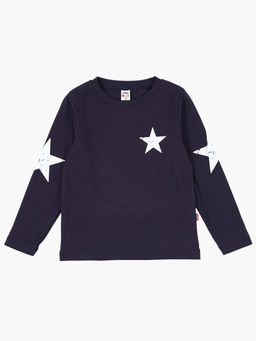 Лонгслив для мальчика с принтом детская одежда UD 0429 т.синий - Mini maxi фото 6