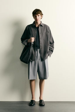 BERMUDA CARGO RELAXED FIT / Gris medio