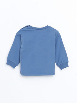 Bisiklet Yaka Bask?l? Erkek Bebek Ti??rt - Waikiki фото 3