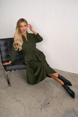 Платье Турин (оливковый) Р11-1222/6 - Николь фото 6
