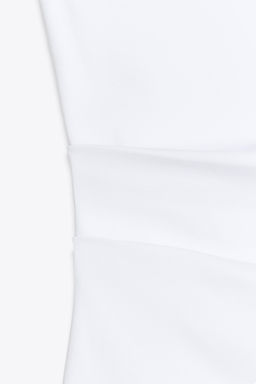 ASYMMETRIC DRAPED T-SHIRT - Zara фото 46