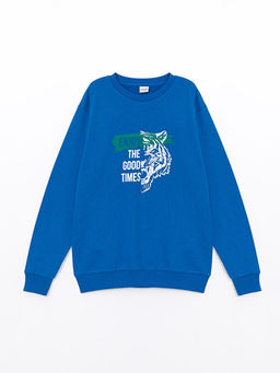 Bisiklet Yaka Erkek ?ocuk Sweatshirt