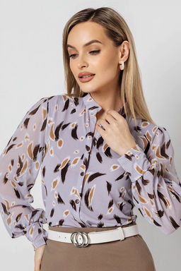 Блузка женская 1295/03/Серо-сиреневый