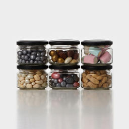 Набор стеклянных банок с черной крышкой и этикеткой, ТО-82, 0,25 л, 6 шт - Simaland фото 8