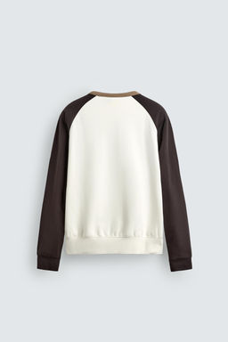 SUDADERA CREWNECK COLOR BLOCK / Multicolor - Zara фото 8