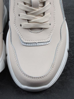 03-YJ435-2 BEIGE Кроссовки женские (натуральная кожа)