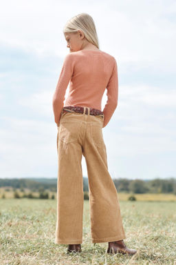 LIMITED EDITION WIDE-LEG CORDUROY TROUSERS - Zara фото 3