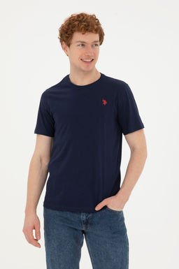 Мужская темно-синяя базовая футболка - U.s. polo assn фото 3