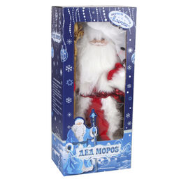 Цена за 1 шт. Фигурка Дед Мороз 40 см + подарок / 19A603-16 /уп 18/музыкальный - Галеонтрейд фото 5
