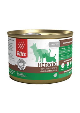 BLITZ конс.д/соб. Vetline Hepatic 200 г/24