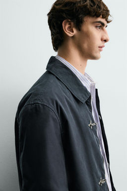 RELAXED FIT PARKA WITH FIREMAN CLASPS - Zara фото 16