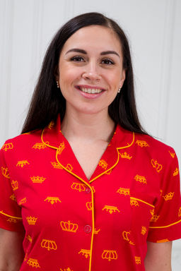 Пижама женская из жакета и шорт из кулирки Мальвина короны, красный - Амадэль фото 9