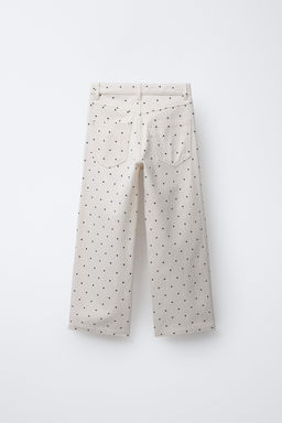 WIDE-LEG JEANS WITH POLKA DOTS - Zara фото 8