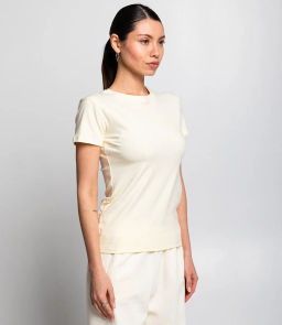 Футболка #КТ9005 (1), кремовый