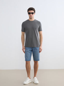 Bisiklet Yaka Penye Erkek Ti??rt