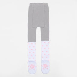 Колготки детские KAFTAN «Котик», 104-110 см, серый/белый