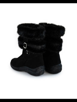 сапоги Унты натуральная замша, натуральная овчина, короткие с замком, литая подошва - Мирунт фото 21