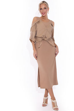 Платье Морской бриз (бежевый) - Эльза фото 2