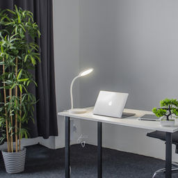 TLD-553 White/LED/400Lm/4500K/Dimmer/USB Светильник настольный, 6W. Встроенный аккумулятор 1200mAh. Сенсорный выключатель. Белый. ТМ Uniel