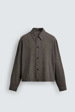 SOBRECAMISA CUADROS / Gris - Zara фото 8